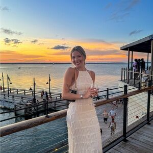 Peppermayo Cream Maxi Dress